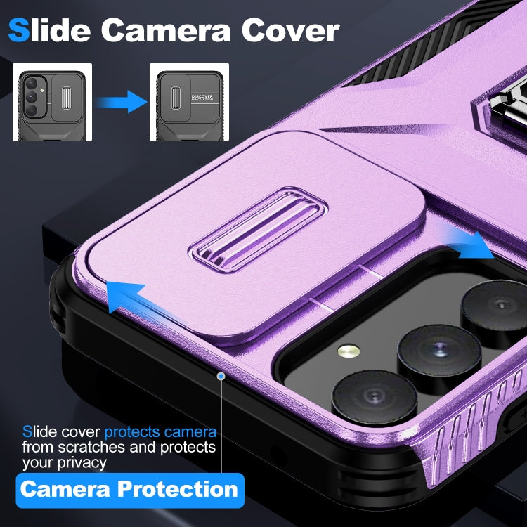 For Samsung Galaxy A55 5G Sliding Camshield Holder Phone Case