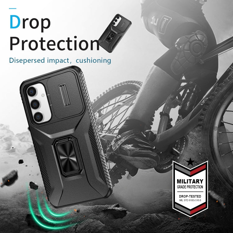 For Samsung Galaxy S23 FE 5G Sliding Camshield Holder Phone Case