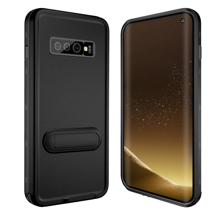 For Samsung Galaxy S10 RedPepper Shockproof Waterproof Solid Color PC + TPU Protective Case with Holder