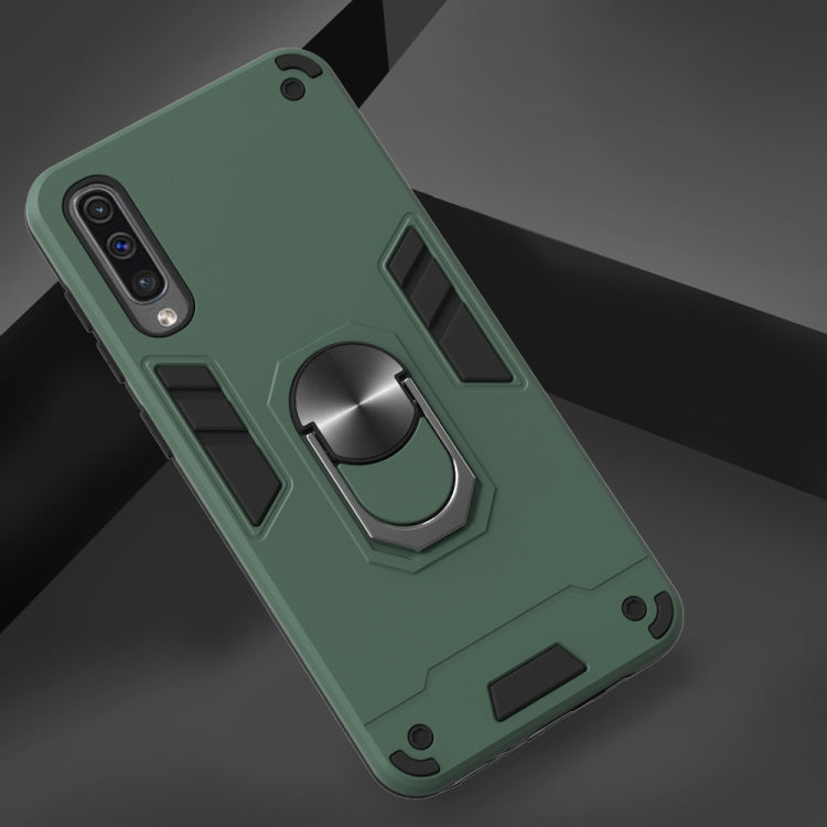 For Samsung Galaxy A50 & A30s & A50s 2 in 1 Armour Series PC + TPU Protective Case with Ring Holder