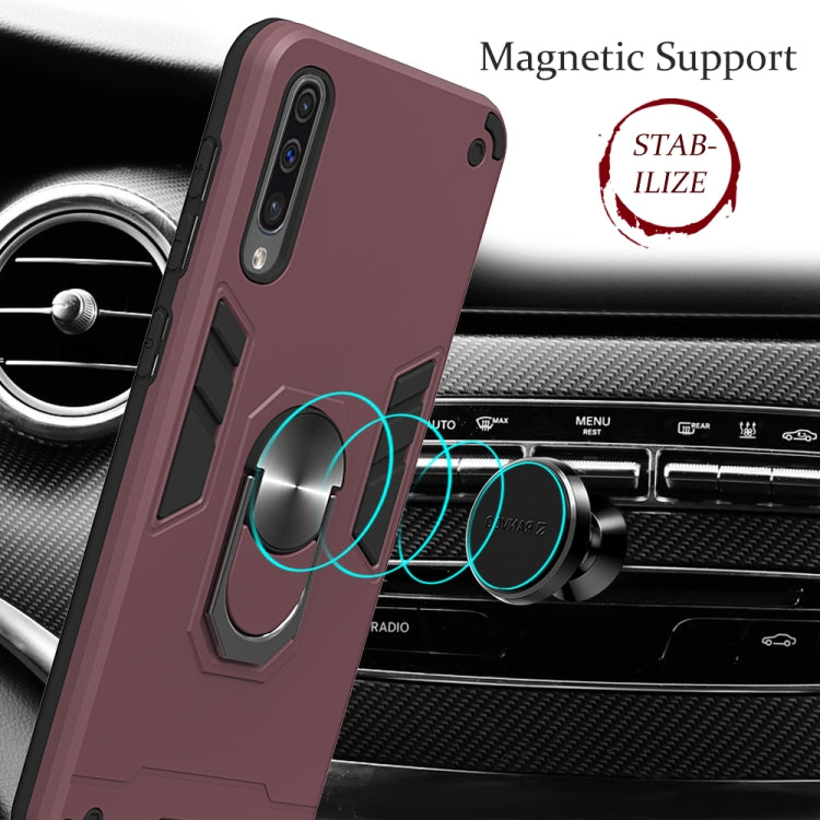 For Samsung Galaxy A50 & A30s & A50s 2 in 1 Armour Series PC + TPU Protective Case with Ring Holder