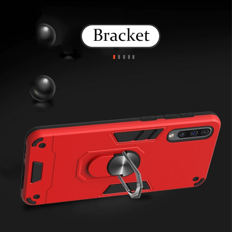 For Samsung Galaxy A50 & A30s & A50s 2 in 1 Armour Series PC + TPU Protective Case with Ring Holder