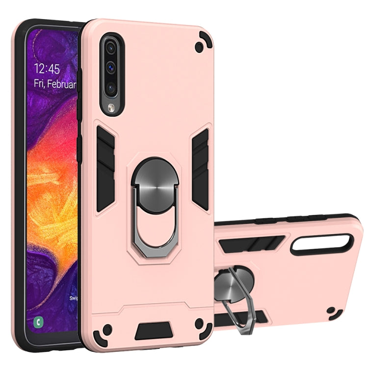 For Samsung Galaxy A50 & A30s & A50s 2 in 1 Armour Series PC + TPU Protective Case with Ring Holder