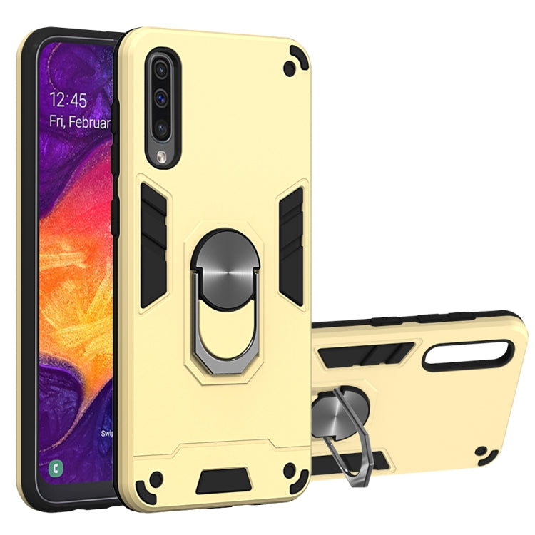 For Samsung Galaxy A50 & A30s & A50s 2 in 1 Armour Series PC + TPU Protective Case with Ring Holder