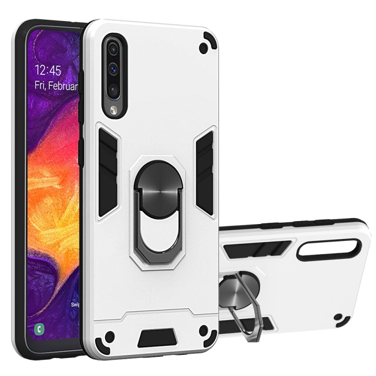 For Samsung Galaxy A50 & A30s & A50s 2 in 1 Armour Series PC + TPU Protective Case with Ring Holder