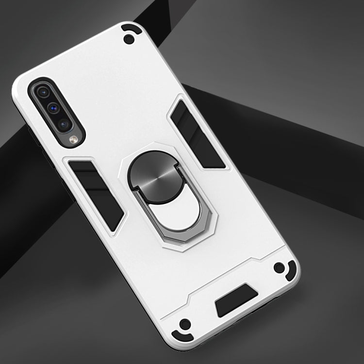 For Samsung Galaxy A50 & A30s & A50s 2 in 1 Armour Series PC + TPU Protective Case with Ring Holder