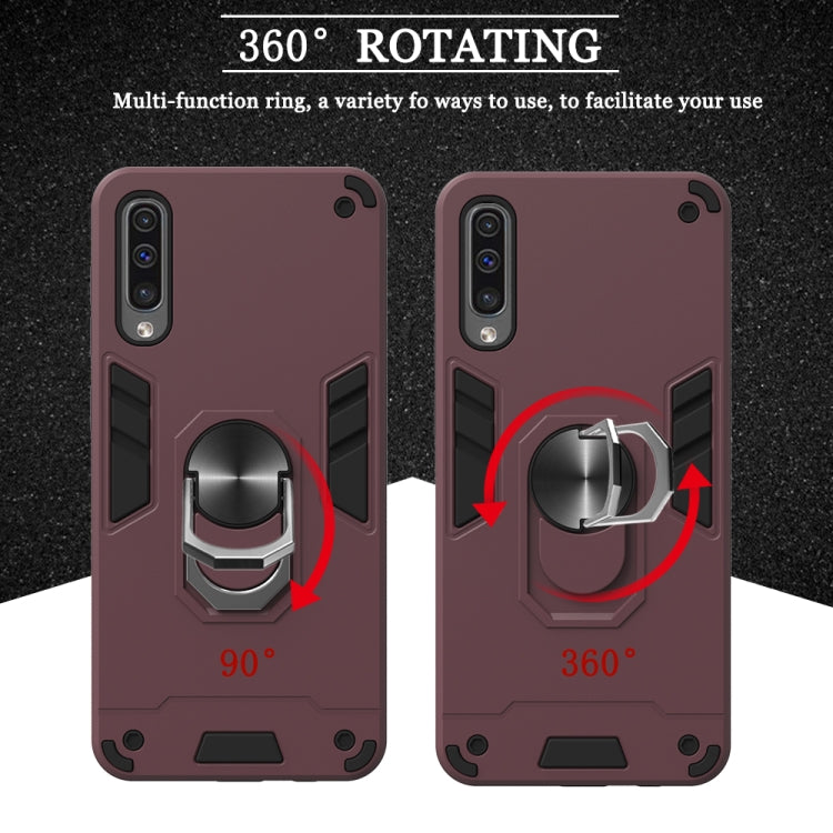 For Samsung Galaxy A50 & A30s & A50s 2 in 1 Armour Series PC + TPU Protective Case with Ring Holder