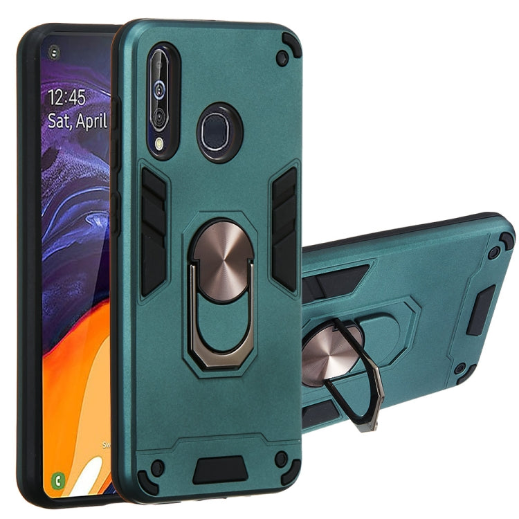 For Samsung Galaxy A60 & M40 2 in 1 Armour Series PC + TPU Protective Case with Ring Holder