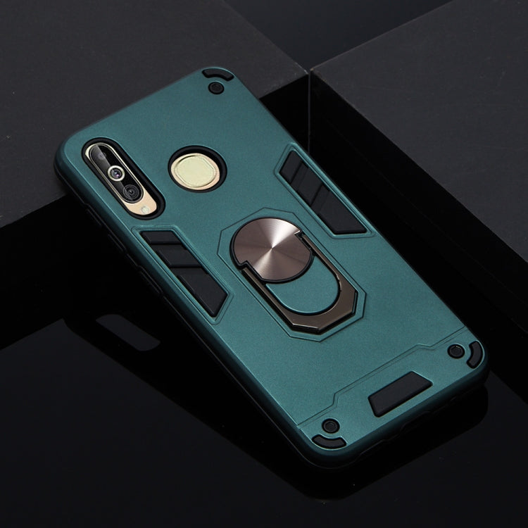 For Samsung Galaxy A60 & M40 2 in 1 Armour Series PC + TPU Protective Case with Ring Holder