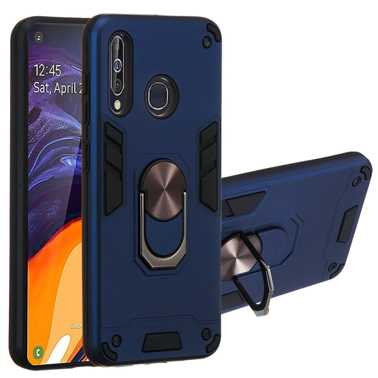 For Samsung Galaxy A60 & M40 2 in 1 Armour Series PC + TPU Protective Case with Ring Holder
