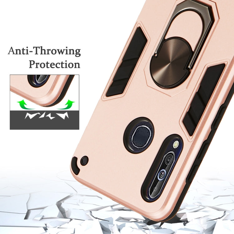 For Samsung Galaxy A60 & M40 2 in 1 Armour Series PC + TPU Protective Case with Ring Holder