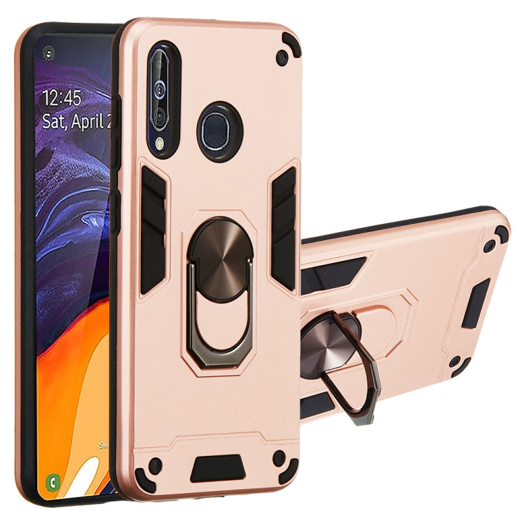 For Samsung Galaxy A60 & M40 2 in 1 Armour Series PC + TPU Protective Case with Ring Holder
