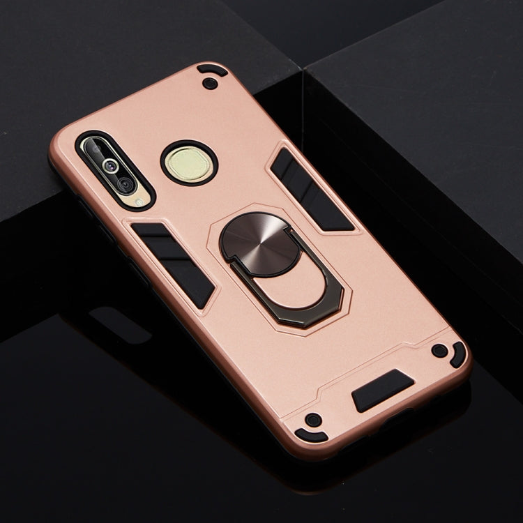 For Samsung Galaxy A60 & M40 2 in 1 Armour Series PC + TPU Protective Case with Ring Holder