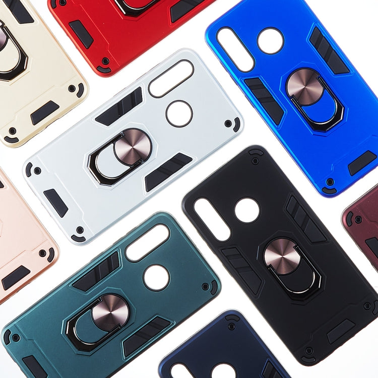 For Samsung Galaxy A60 & M40 2 in 1 Armour Series PC + TPU Protective Case with Ring Holder