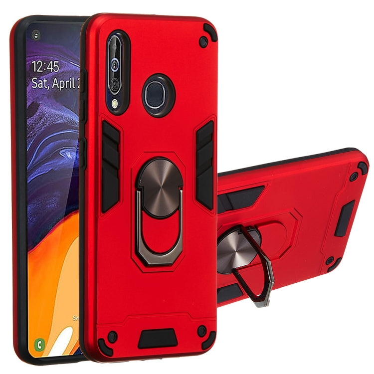 For Samsung Galaxy A60 & M40 2 in 1 Armour Series PC + TPU Protective Case with Ring Holder