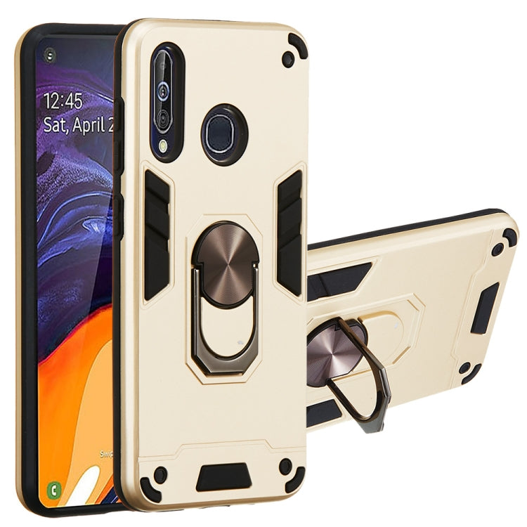 For Samsung Galaxy A60 & M40 2 in 1 Armour Series PC + TPU Protective Case with Ring Holder