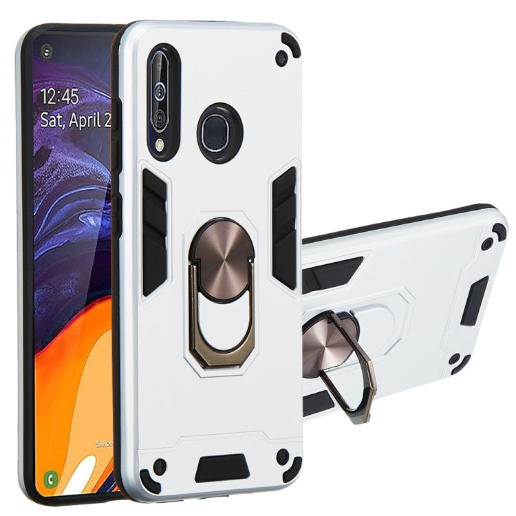 For Samsung Galaxy A60 & M40 2 in 1 Armour Series PC + TPU Protective Case with Ring Holder