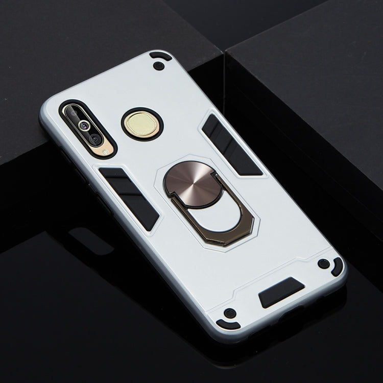 For Samsung Galaxy A60 & M40 2 in 1 Armour Series PC + TPU Protective Case with Ring Holder