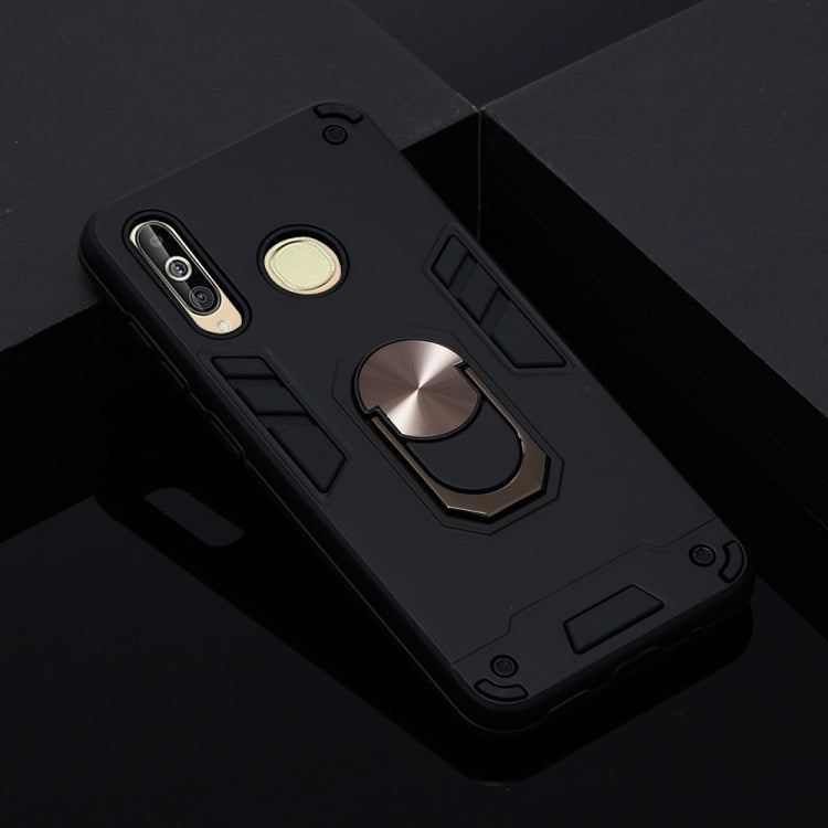 For Samsung Galaxy A60 & M40 2 in 1 Armour Series PC + TPU Protective Case with Ring Holder