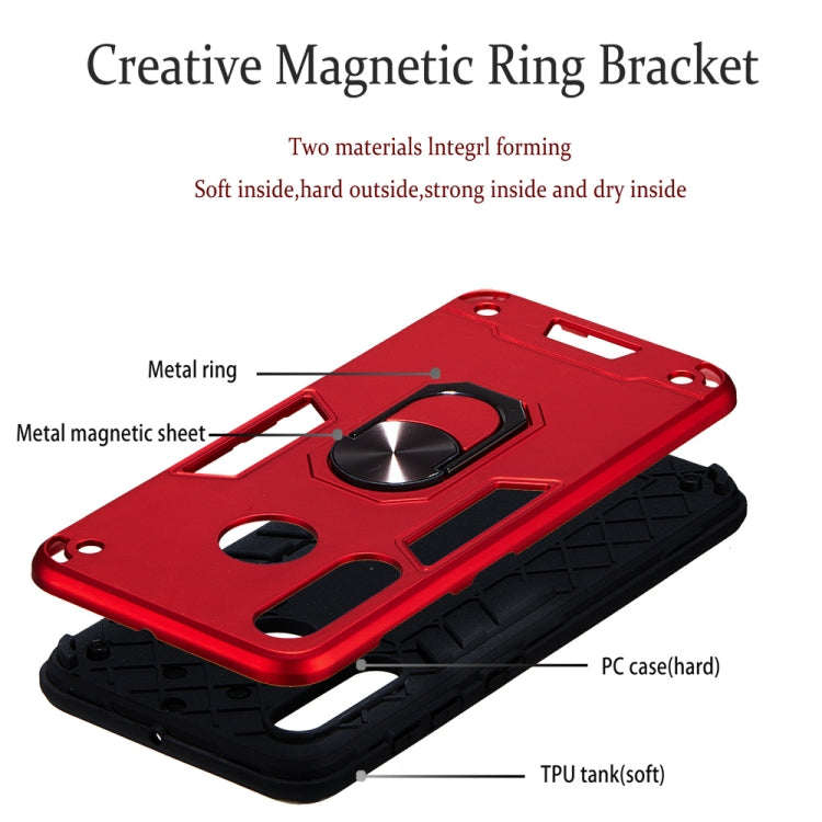 For Samsung Galaxy A60 & M40 2 in 1 Armour Series PC + TPU Protective Case with Ring Holder