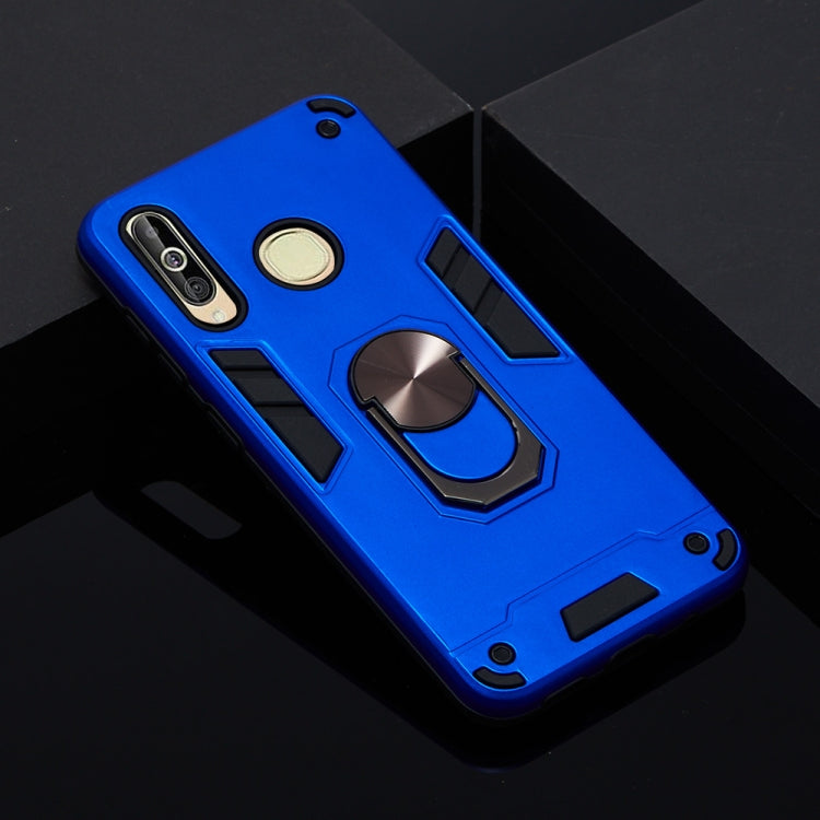 For Samsung Galaxy A60 & M40 2 in 1 Armour Series PC + TPU Protective Case with Ring Holder