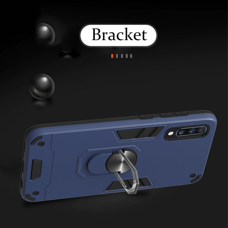 For Samsung Galaxy A70 & A70s 2 in 1 Armour Series PC + TPU Protective Case with Ring Holder
