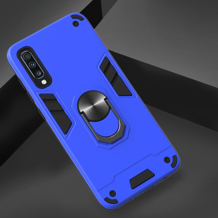 For Samsung Galaxy A70 & A70s 2 in 1 Armour Series PC + TPU Protective Case with Ring Holder
