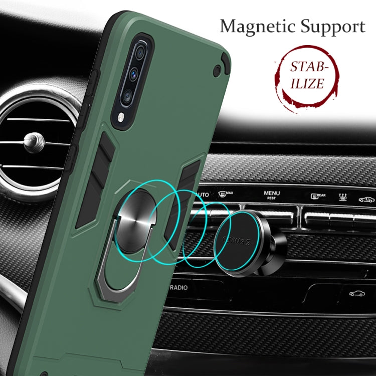 For Samsung Galaxy A70 & A70s 2 in 1 Armour Series PC + TPU Protective Case with Ring Holder