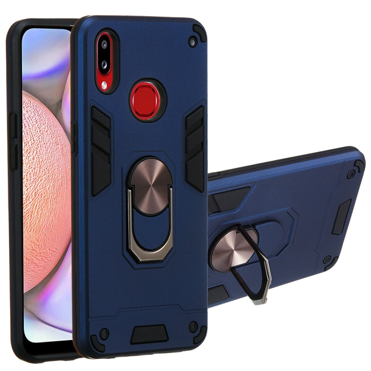 For Samsung Galaxy A10s 2 in 1 Armour Series PC + TPU Protective Case with Ring Holder