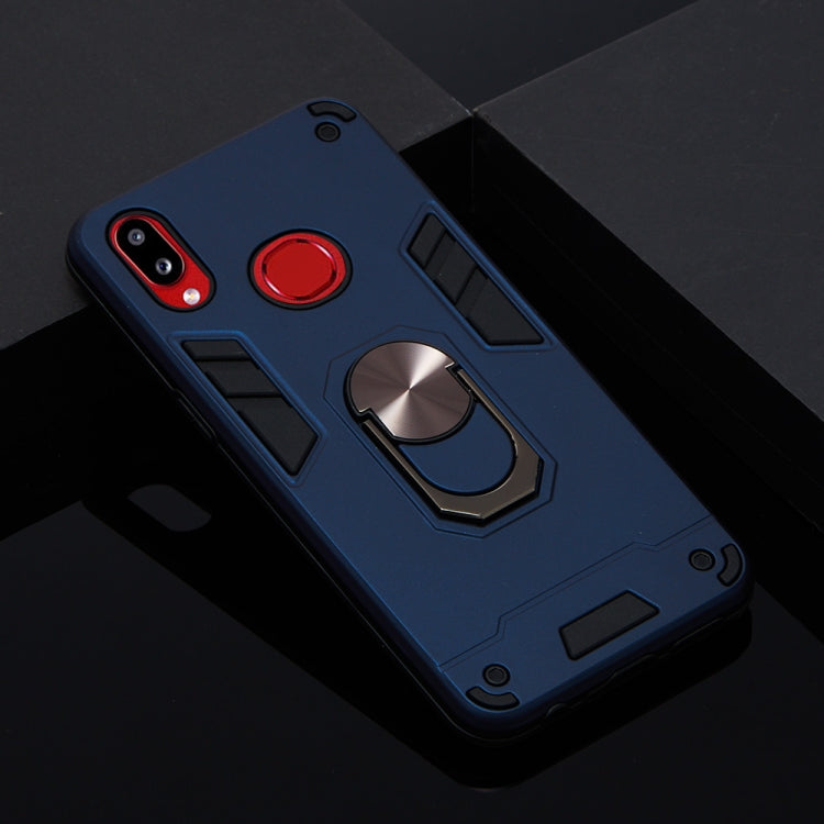 For Samsung Galaxy A10s 2 in 1 Armour Series PC + TPU Protective Case with Ring Holder