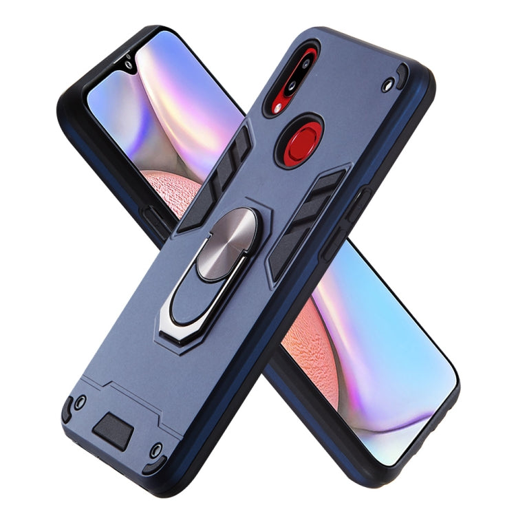 For Samsung Galaxy A10s 2 in 1 Armour Series PC + TPU Protective Case with Ring Holder