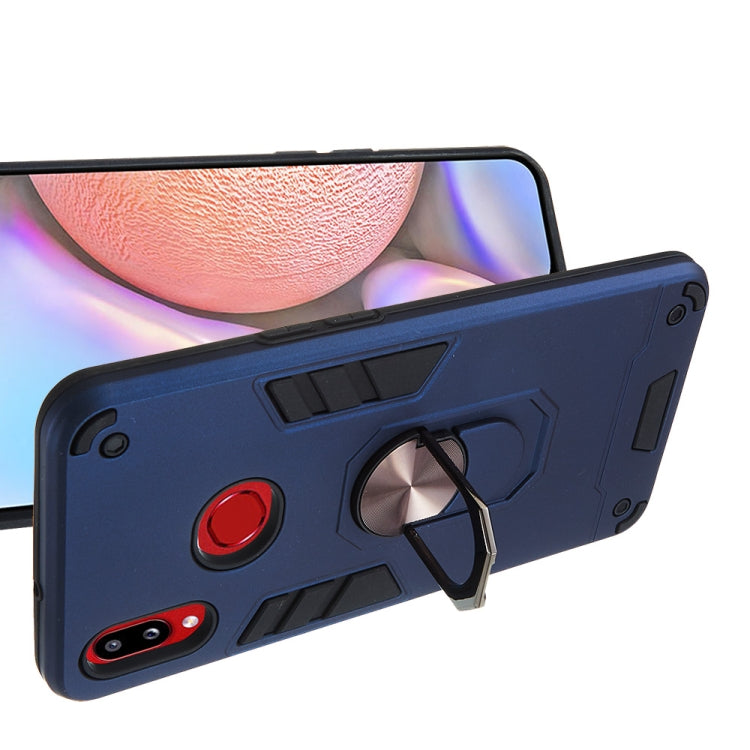 For Samsung Galaxy A10s 2 in 1 Armour Series PC + TPU Protective Case with Ring Holder