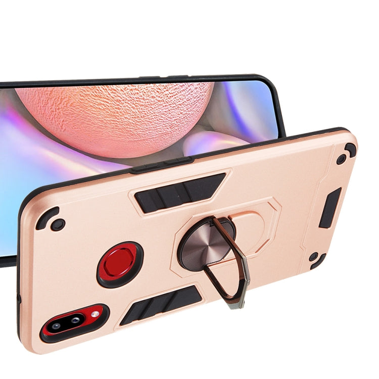 For Samsung Galaxy A10s 2 in 1 Armour Series PC + TPU Protective Case with Ring Holder