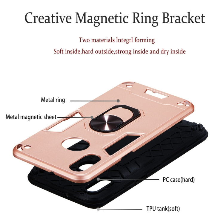 For Samsung Galaxy A10s 2 in 1 Armour Series PC + TPU Protective Case with Ring Holder