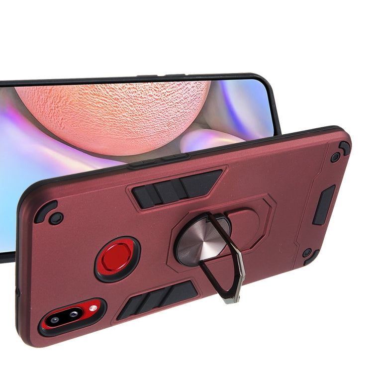 For Samsung Galaxy A10s 2 in 1 Armour Series PC + TPU Protective Case with Ring Holder