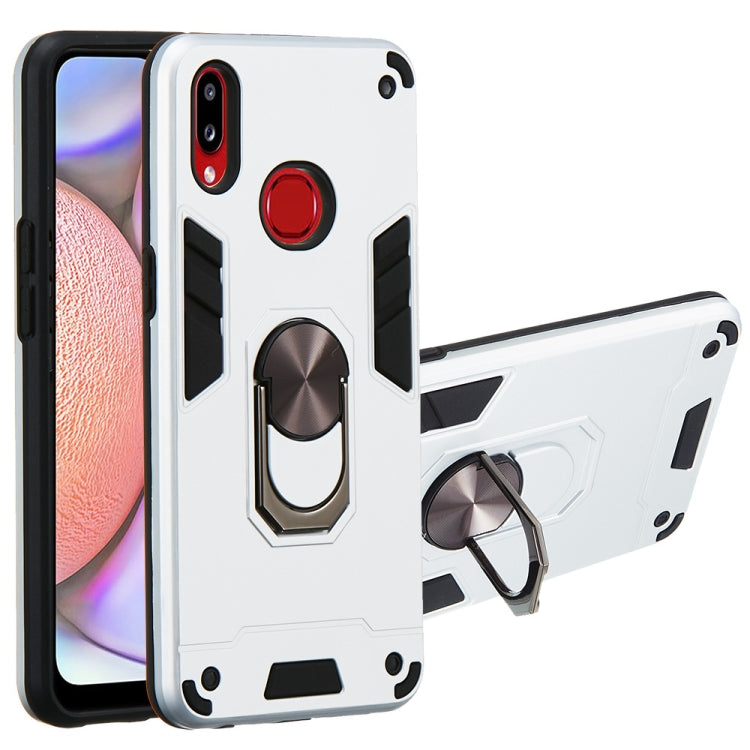 For Samsung Galaxy A10s 2 in 1 Armour Series PC + TPU Protective Case with Ring Holder