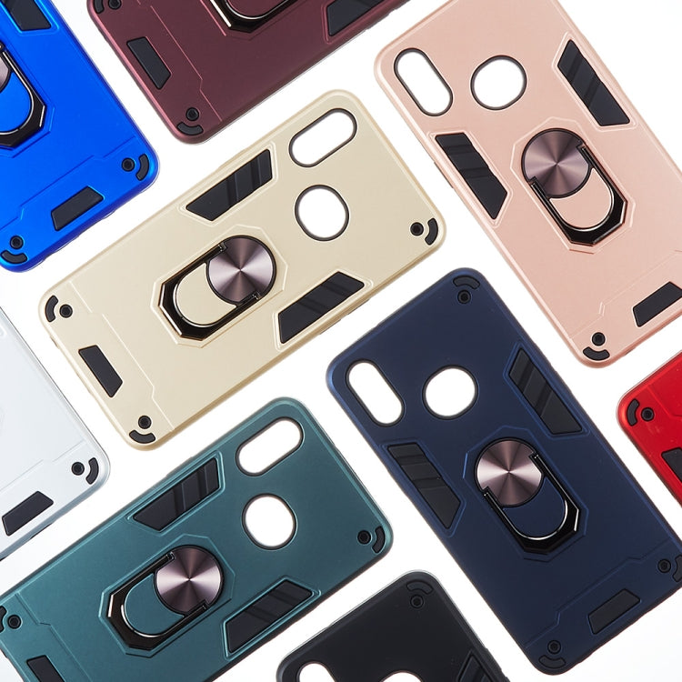 For Samsung Galaxy A10s 2 in 1 Armour Series PC + TPU Protective Case with Ring Holder