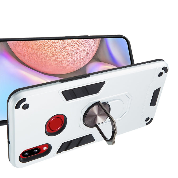 For Samsung Galaxy A10s 2 in 1 Armour Series PC + TPU Protective Case with Ring Holder