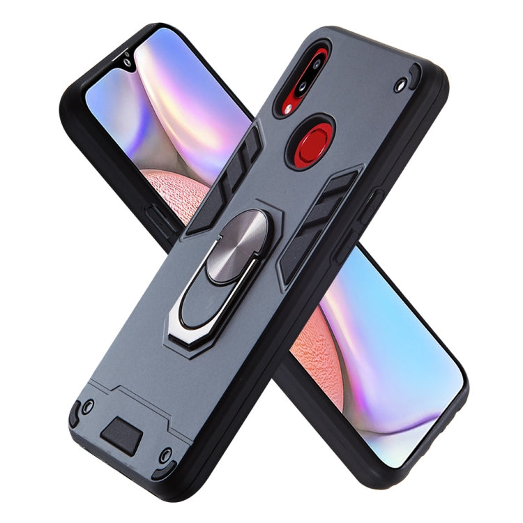 For Samsung Galaxy A10s 2 in 1 Armour Series PC + TPU Protective Case with Ring Holder