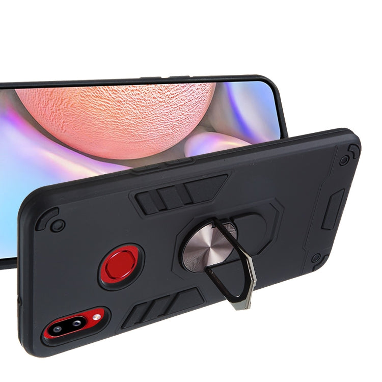 For Samsung Galaxy A10s 2 in 1 Armour Series PC + TPU Protective Case with Ring Holder