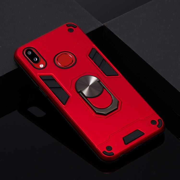 For Samsung Galaxy A10s 2 in 1 Armour Series PC + TPU Protective Case with Ring Holder