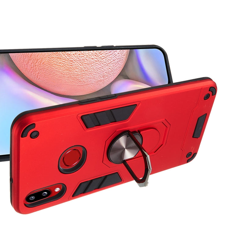 For Samsung Galaxy A10s 2 in 1 Armour Series PC + TPU Protective Case with Ring Holder