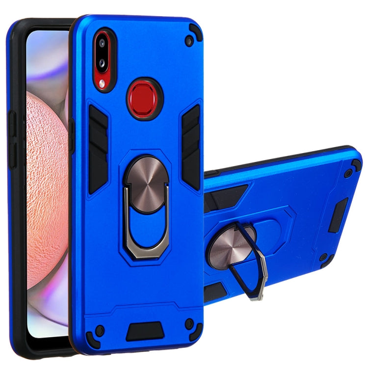For Samsung Galaxy A10s 2 in 1 Armour Series PC + TPU Protective Case with Ring Holder