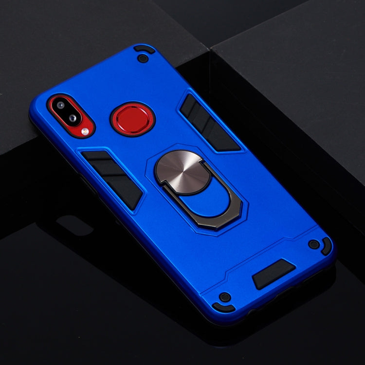For Samsung Galaxy A10s 2 in 1 Armour Series PC + TPU Protective Case with Ring Holder