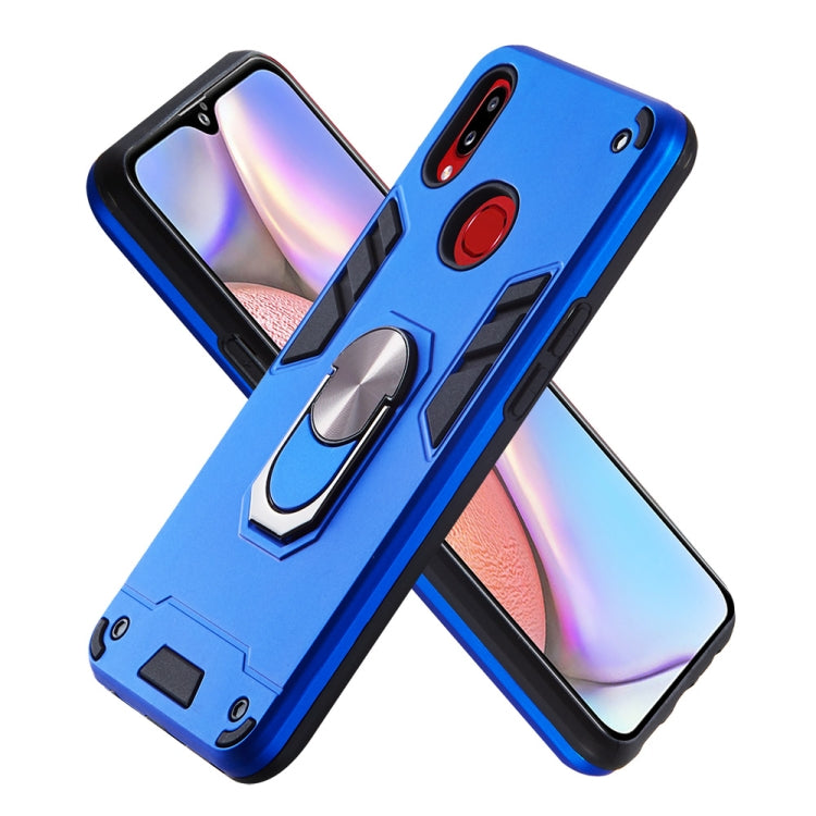 For Samsung Galaxy A10s 2 in 1 Armour Series PC + TPU Protective Case with Ring Holder