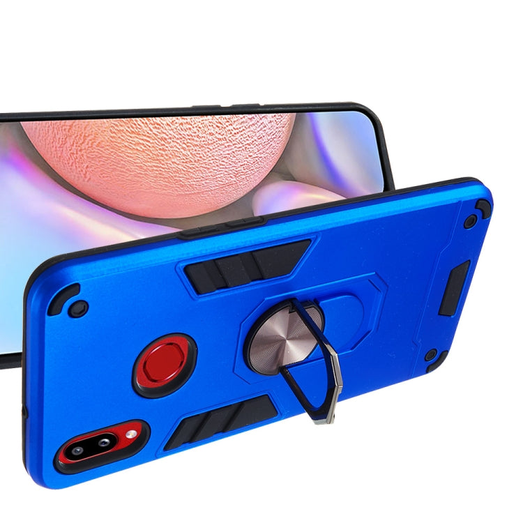 For Samsung Galaxy A10s 2 in 1 Armour Series PC + TPU Protective Case with Ring Holder