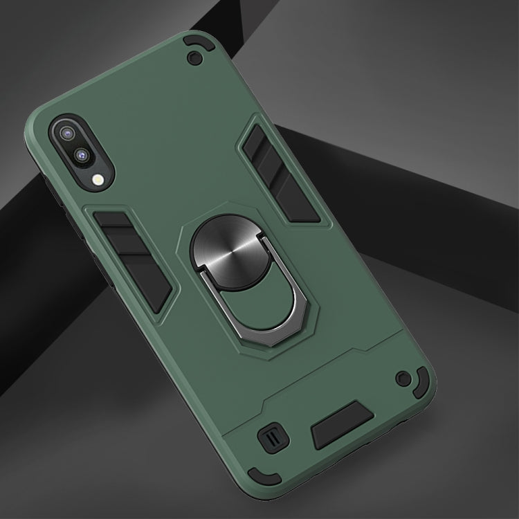 For Samsung Galaxy M10 / A10 2 in 1 Armour Series PC + TPU Protective Case with Ring Holder