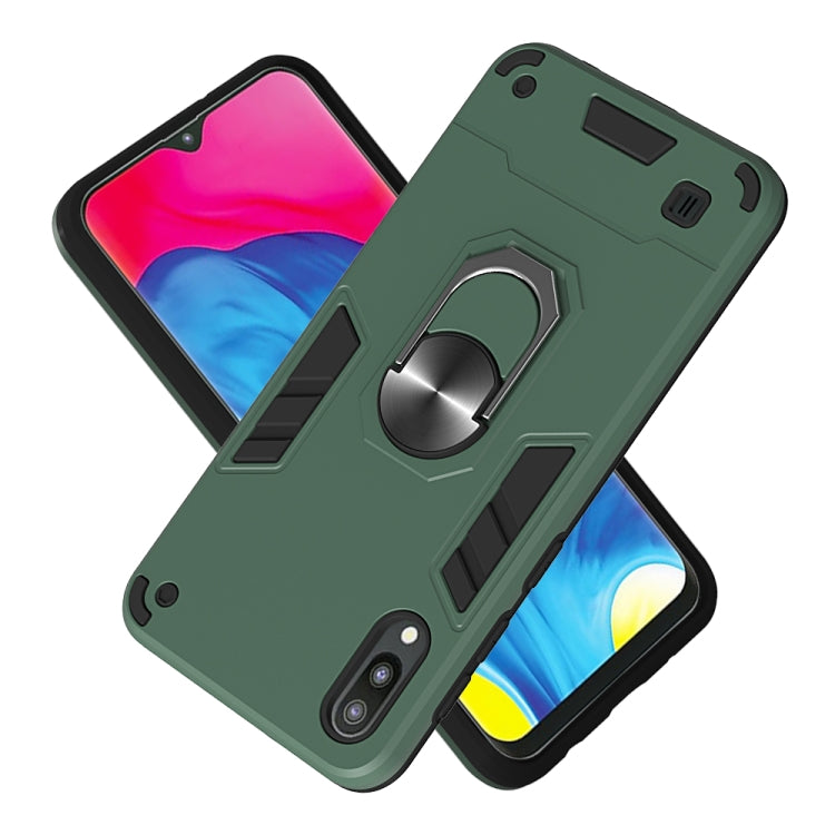 For Samsung Galaxy M10 / A10 2 in 1 Armour Series PC + TPU Protective Case with Ring Holder