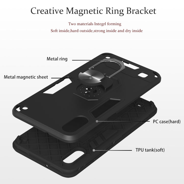 For Samsung Galaxy M10 / A10 2 in 1 Armour Series PC + TPU Protective Case with Ring Holder
