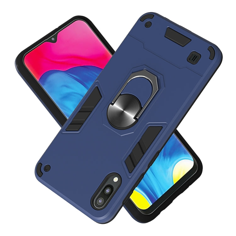 For Samsung Galaxy M10 / A10 2 in 1 Armour Series PC + TPU Protective Case with Ring Holder